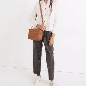Madewell Plaid Flannel Track Trousers